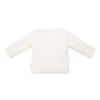 Ecru overslagt-shirt met kippetje - T-shirt wrap off white